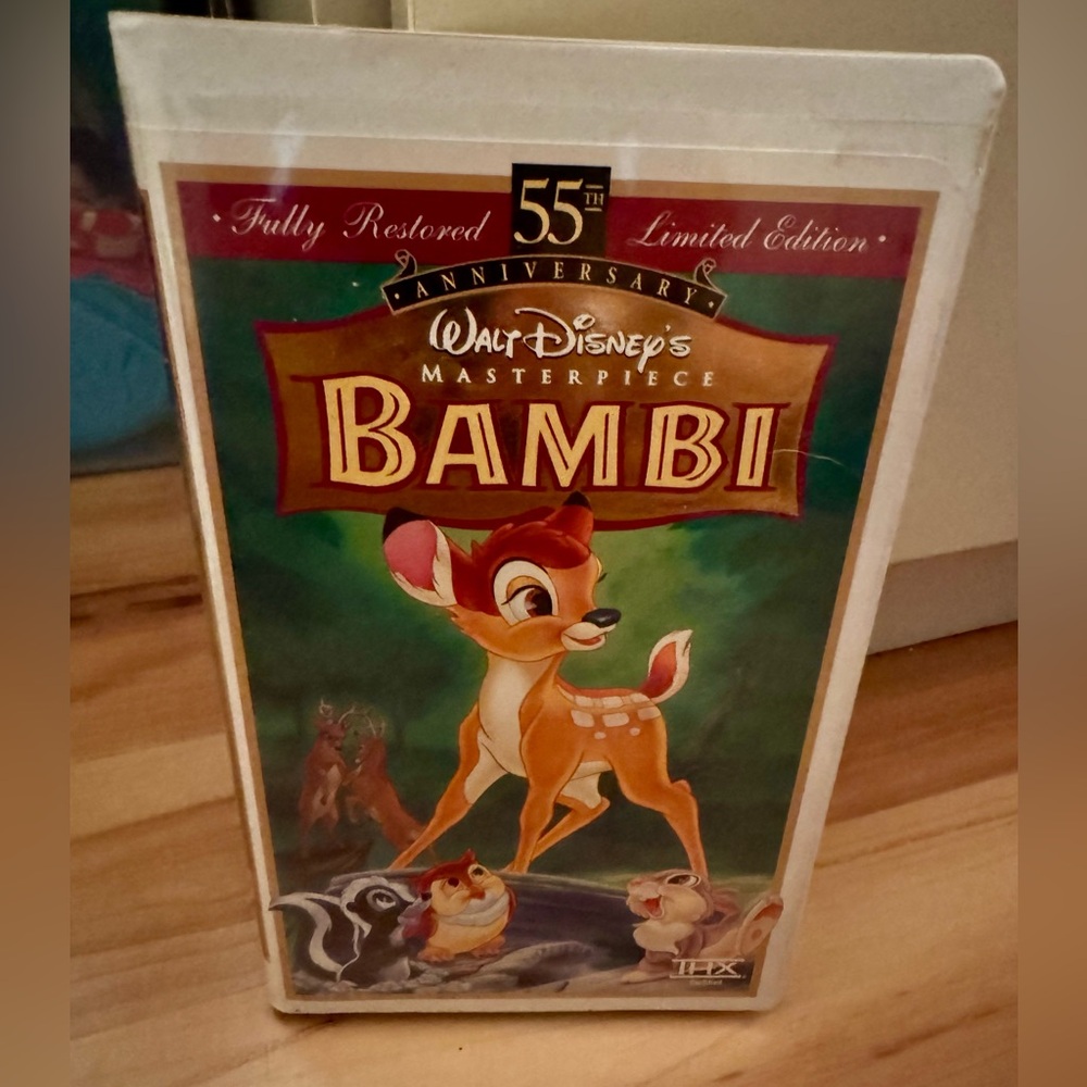 Bambi: 55th Anniversary Walt Disney's Masterpiece Limited Edition VHS tape